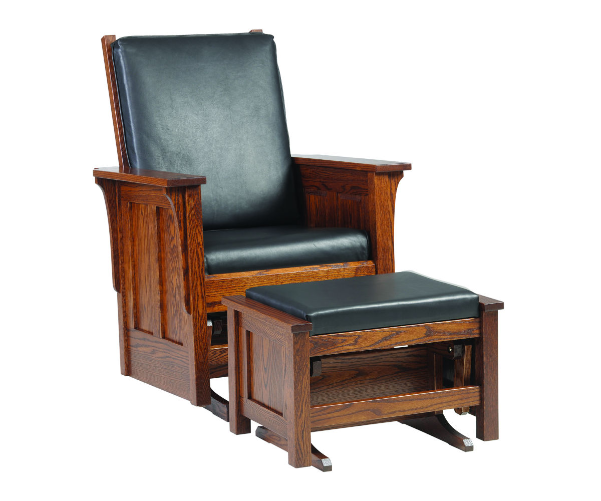 Shaker Glider & Ottoman Stutzman's Amish Furniture