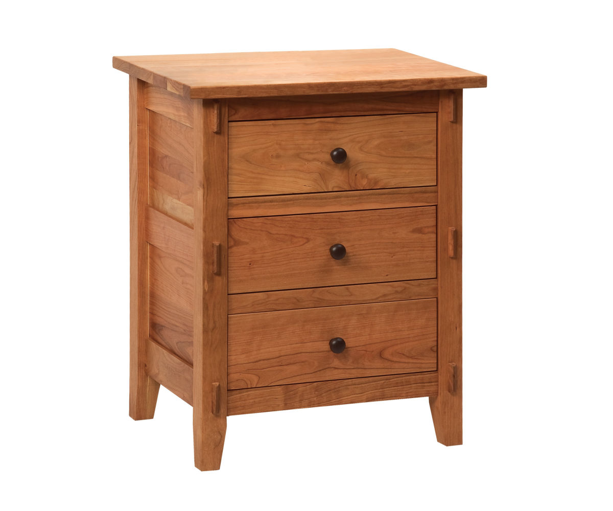 Bungalow 3 Drawer Nightstand | Stutzman's Amish Furniture