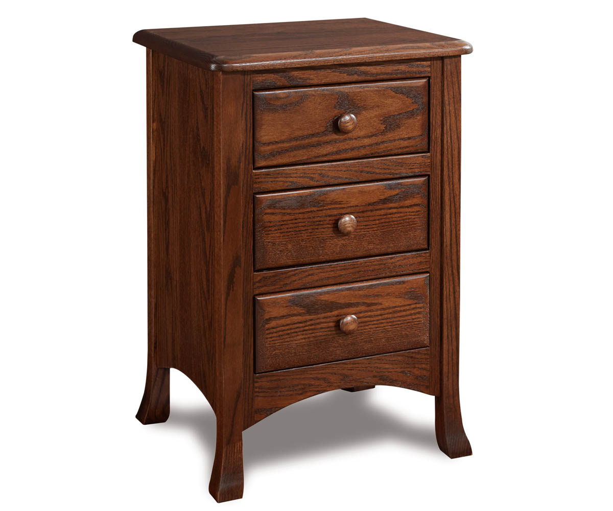 Carlisle 3 Drawer Nightstand