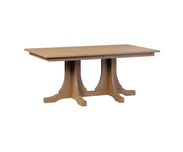 Mission Double Pedestal Table