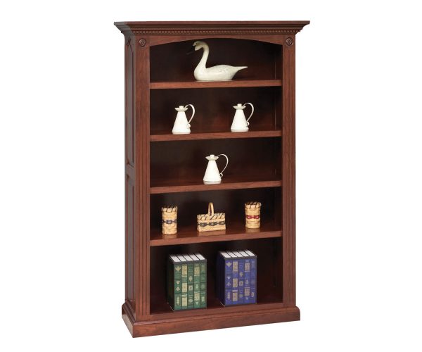 4 Shelf Premium Raised Panel Bookshelf
