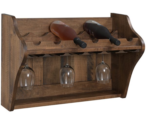 6 Bottle Wine Shelf - Roughsawn