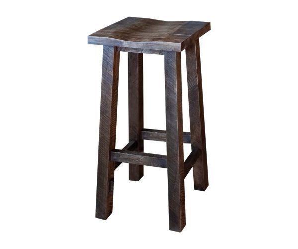 30" Rough Cut Maplewood Bar Stool