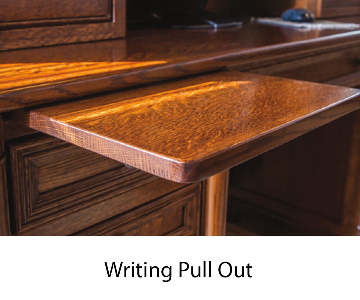Freemont Mission Corner Desk With Hutch - Image 4