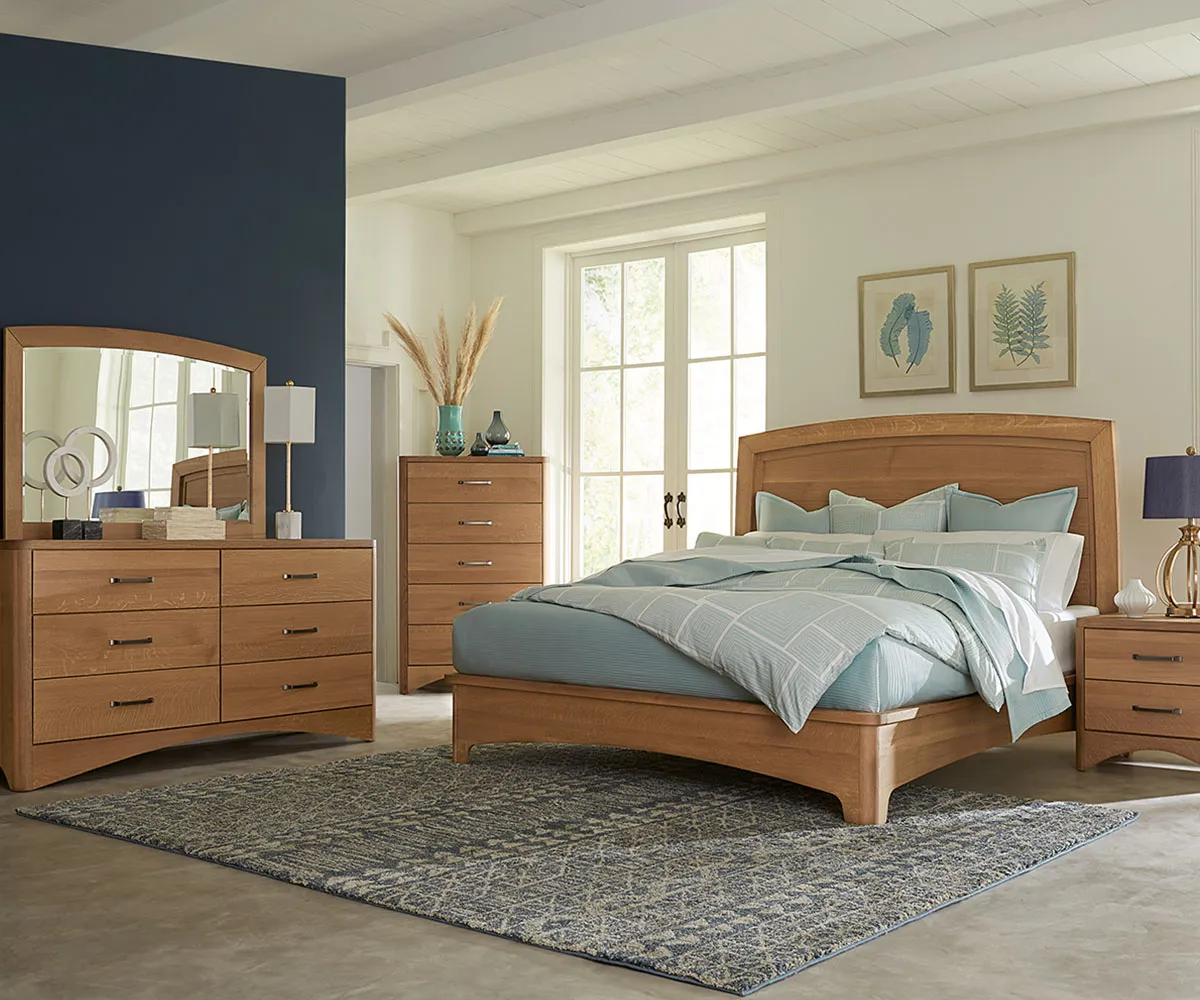Woodmont Bed With Fabric Headboard - Image 4